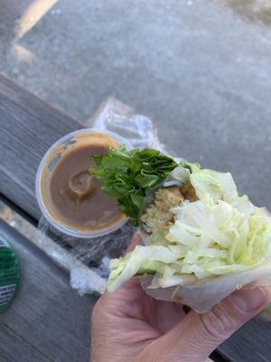 Lemongrass rolls   at Pure Delight Café in Vancouver