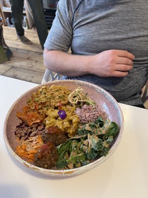 Thai Buddha bowl  at Alkaline Kitchen in Middlesbrough