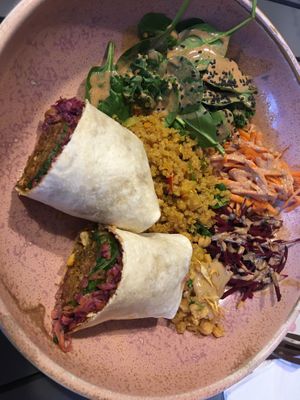 Thai wrap  at Alkaline Kitchen in Middlesbrough