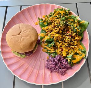 Alkaline burger   at Alkaline Kitchen in Middlesbrough