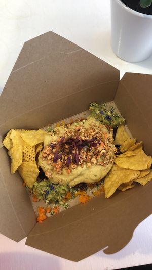 Takeaway nachos! at Alkaline Kitchen in Middlesbrough