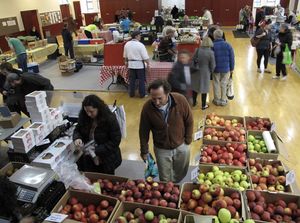 Interior at Down to Earth Larchmont Farmers' Market in Larchmont