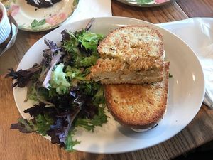 Vegan grilled cheese  at Dottie Audrey's in Tuxedo