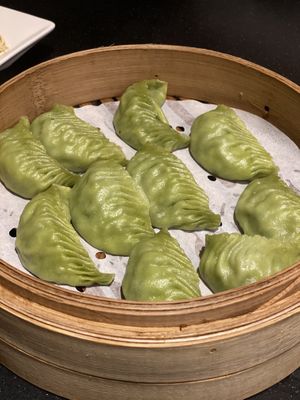 Veggie dumplings  at Din Tai Fung in Santa Clara