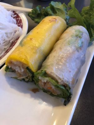 Salad Rolls at Dharma Garden in Richmond