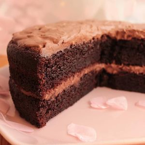 Classic Chocolate Cake (sold as a whole cake, through reservation only). Perfect for birthdays and other special events!  at La Maison Rose in Sendai