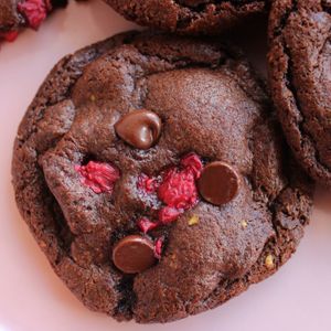 Double Chocolate Chip Raspberry Cookies (seasonal) at La Maison Rose in Sendai
