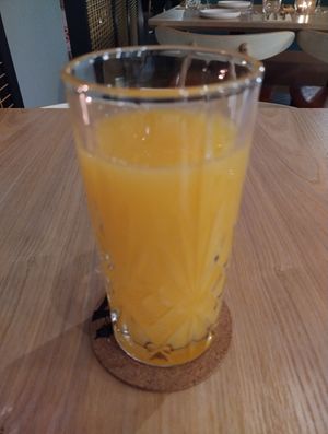 Orange Juice at Veda Café & Bar in Hong Kong Island