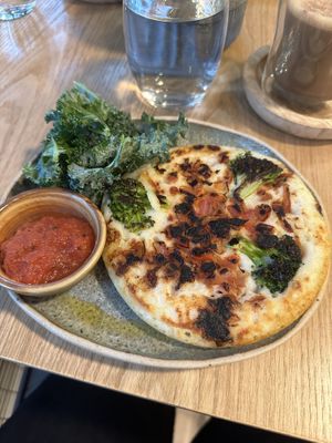 Vegetables uttapam for breakfast   at Veda Café & Bar in Hong Kong Island