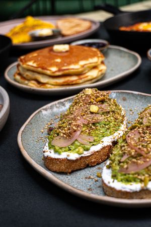 Veda's avocado toast. Can also be made vegan!  at Veda Café & Bar in Hong Kong Island