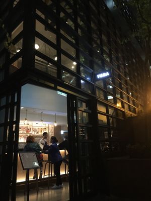 From outside (side entrance by stairs) at Veda Café & Bar in Hong Kong Island