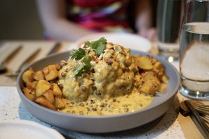 Aloo gobi da bomb  at Veda Café & Bar in Hong Kong Island