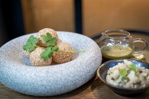 Pani puri absolute 💣  at Veda Café & Bar in Hong Kong Island