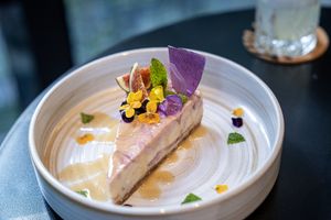 This cheesecake is everything! at Veda Café & Bar in Hong Kong Island