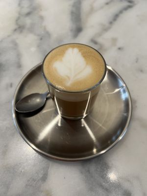 Cortado with oat milk  at Tinsel in Antwerpen