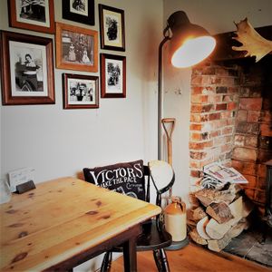 Cosy Corner next to Log Burner at The White Hart in Melksham