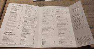 Menu at Le Pain Quotidien - Ave du Port in Brussels