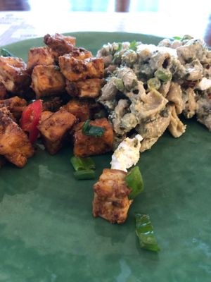 Bang bang tofu and Creamy pasta salad at Vegabond - West in Amsterdam