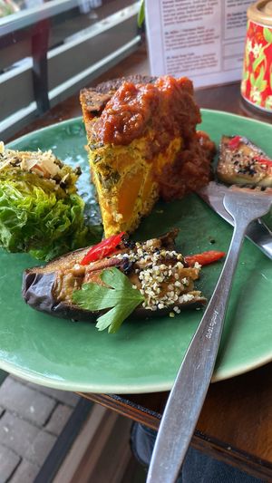 Such great options for lunch and loads of snacks and vegan products- service was amazing as well    at Vegabond - West in Amsterdam