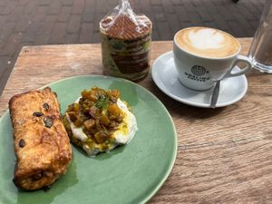 delicious self-made snacks. And you can buy vegan stroopwafles here. at Vegabond - West in Amsterdam