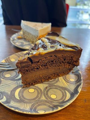 Chocolate cake   at Vegabond - West in Amsterdam