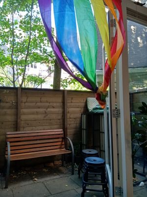 Outdoor area at Vegabond - West in Amsterdam