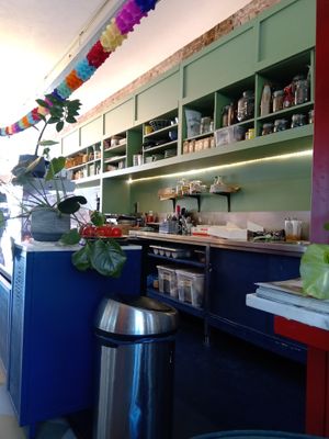 Part of the counter at Vegabond - West in Amsterdam