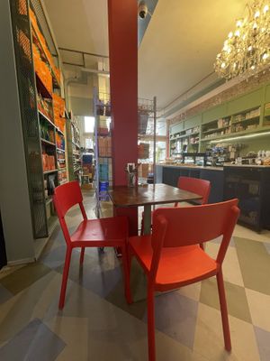 Inside the café  at Vegabond - West in Amsterdam