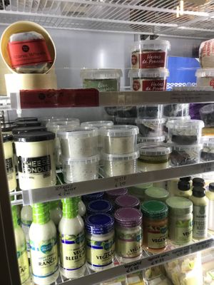 More vegan cheese and salad dressings at Vegabond - West in Amsterdam
