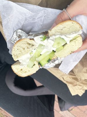   at Tribeca Bagels in New York City