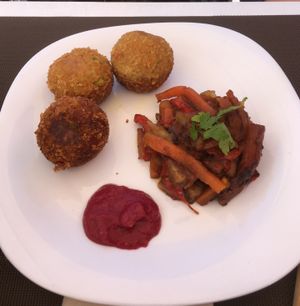 Veggie balls  at Natural 2.6 in Gran Canaria