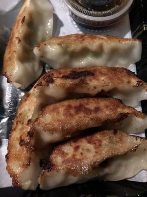 Vegetable gyoza dumpling  at Green Recipes in Flushing