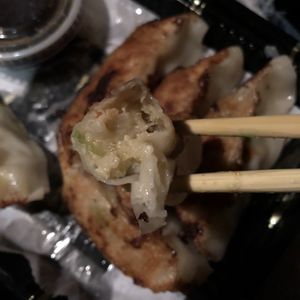 Vegetable gyoza vegan dumpling  at Green Recipes in Flushing