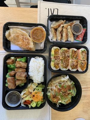 Amazing spread!  at Green Recipes in Flushing