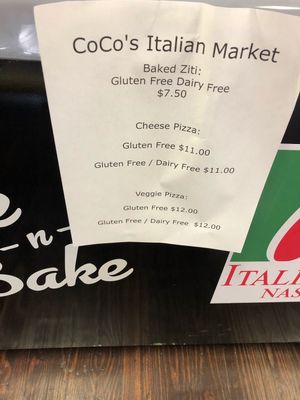 Frozen vegan  at Columbia Health Foods in Columbia