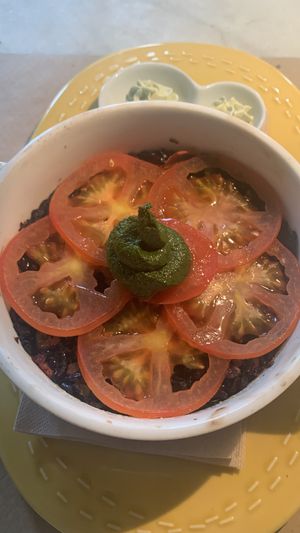 Arroz negro al horno   at La Casa Viva in Valencia