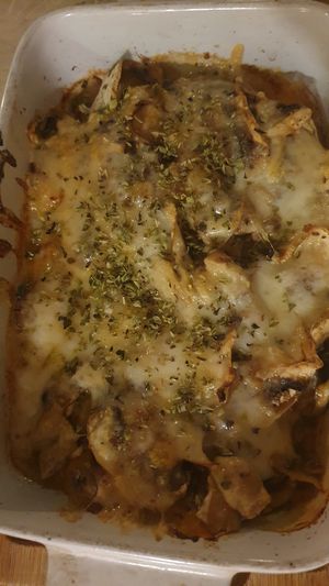 Lasaña de calabaza at La Casa Viva in Valencia