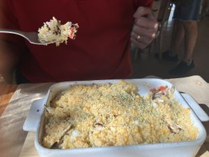 Vegan broccoli lasagna  at La Casa Viva in Valencia