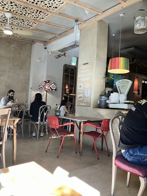 Interior seating  at La Casa Viva in Valencia