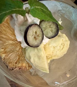 Vegan ice cream   at La Casa Viva in Valencia