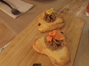 Masakos heart with date cream, a must!! at La Casa Viva in Valencia