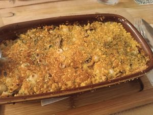 Pumpkin lasagna at La Casa Viva in Valencia