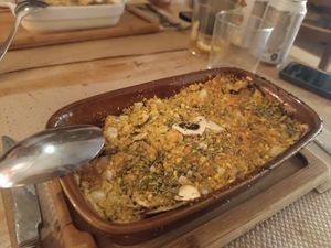 Macrovegan lasagna at La Casa Viva in Valencia