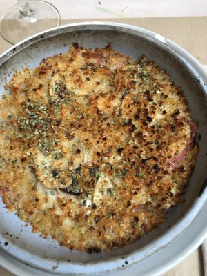 Vegan lasagne at La Casa Viva in Valencia