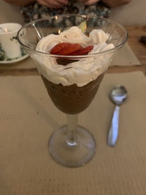 Vegan Mousse au Chocolat 😋 at La Casa Viva in Valencia