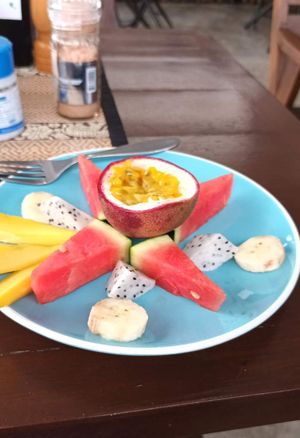 Breakfast fruit at Sun Cafe in Koh Phangan