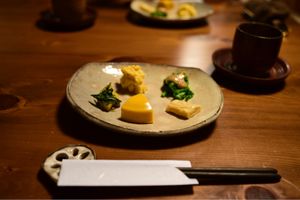 Many shapes of tofu at Hanafusa in Fukuoka