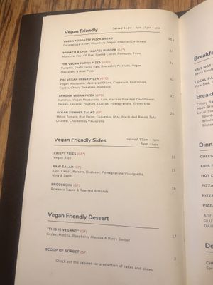 Menu November 2025  at Cove in Waipu