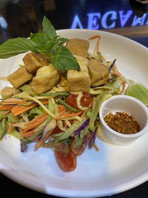 Pad Thai salad  at Veganerie - Silom in Bangkok