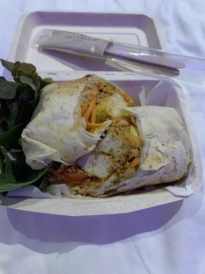 Tofu satay wrap  at Veganerie - Silom in Bangkok